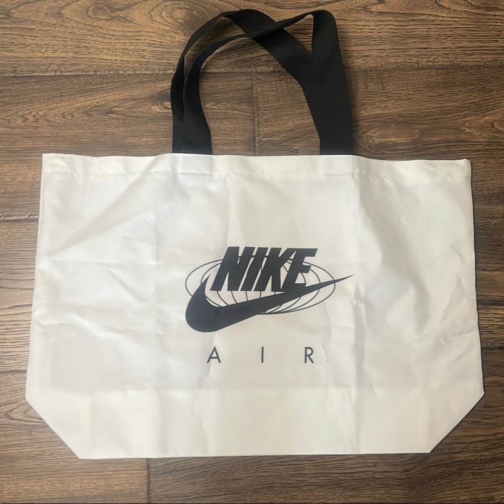 Nike Air Large White Nylon Tote Bag